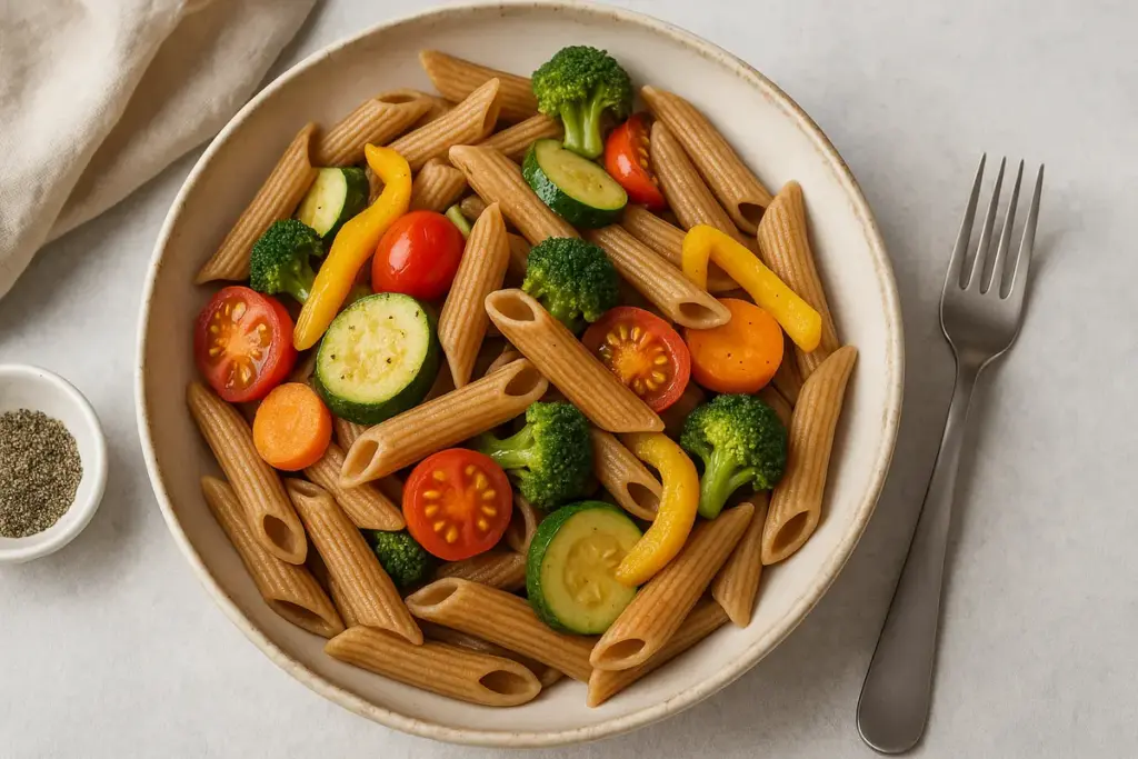 Pasta integrale con verdure: Il dettaglio che trasforma il piatto in un alleato della linea
