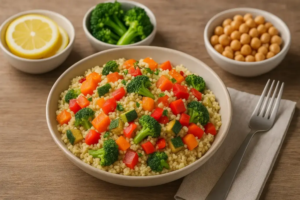 Cous cous con verdure per un pranzo veloce e leggero: Abbinamenti che potenziano i benefici nutrizionali