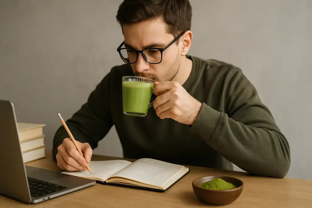 Matcha e concentrazione: Il motivo per cui è scelto da chi studia o lavora tanto
