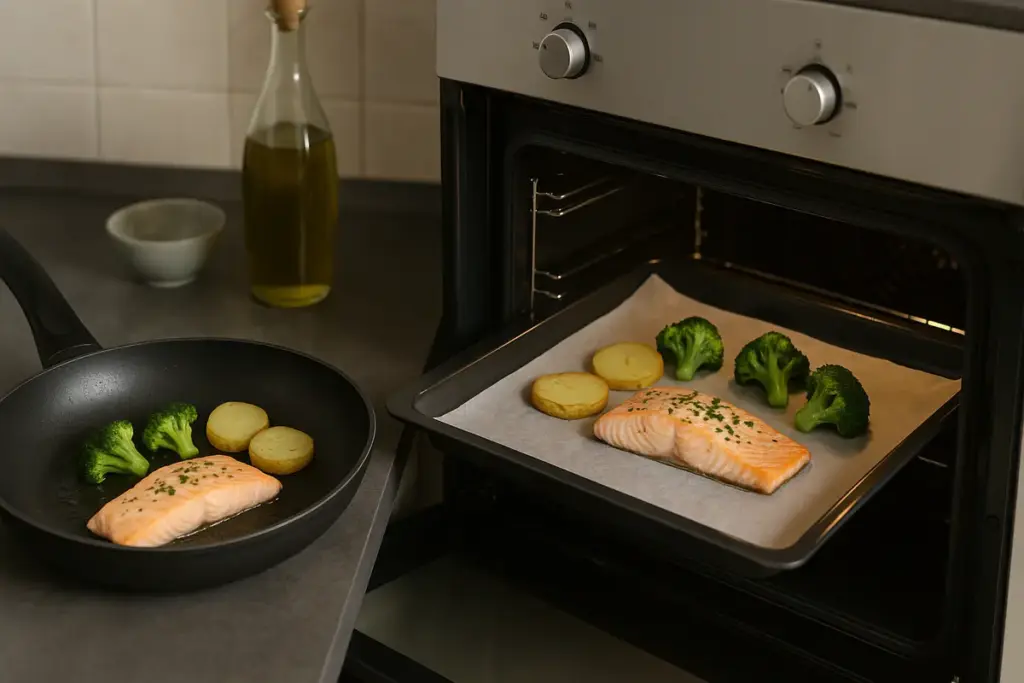 Che differenza c’è tra cucinare al forno o in padella per una ricetta light? Il vantaggio pratico