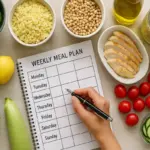 Come organizzare un menù settimanale light? Il metodo che aiuta a evitare sprechi e fuori programma