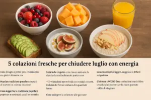 5 colazioni fresche per chiudere luglio con energia