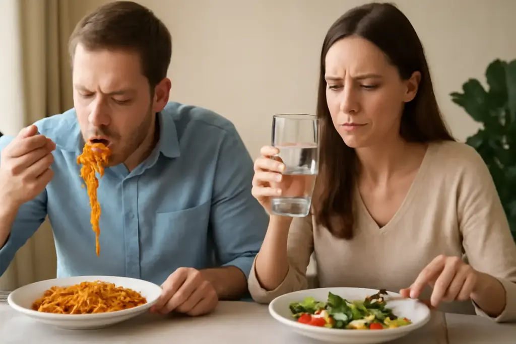 Acqua durante i pasti: aiuta o ostacola la digestione davvero