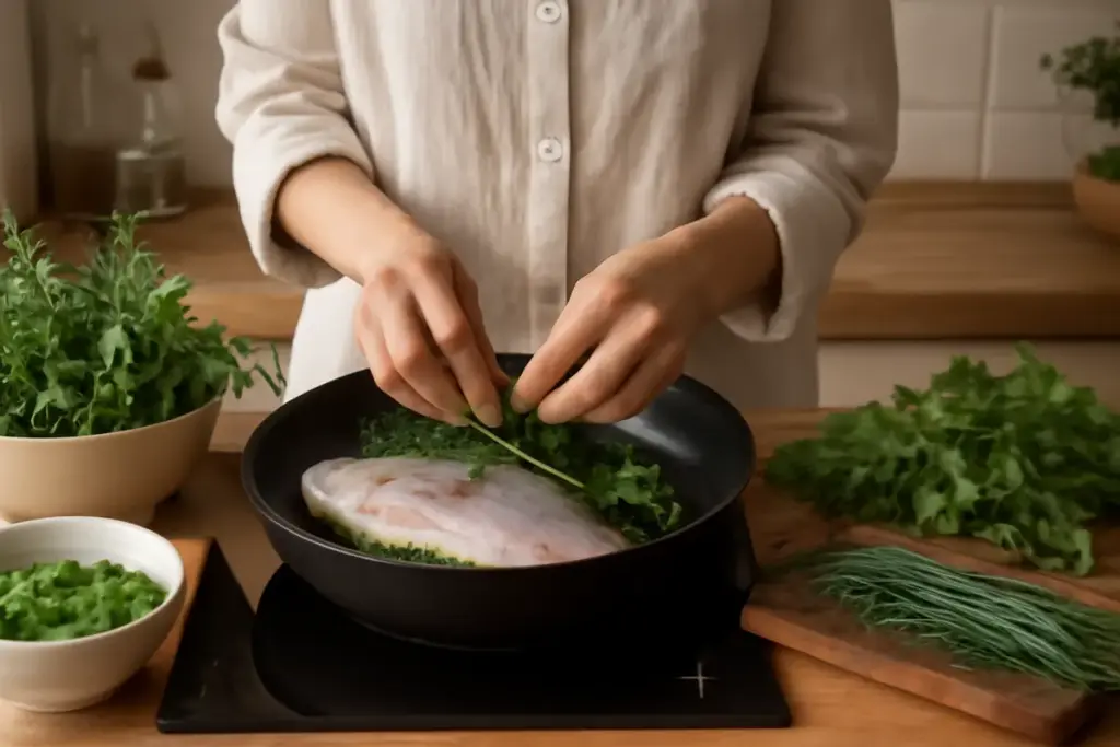 Cucinare il pesce senza condimento: le erbe che sostituiscono olio e burro