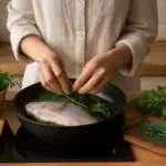 Cucinare il pesce senza condimento: le erbe che sostituiscono olio e burro