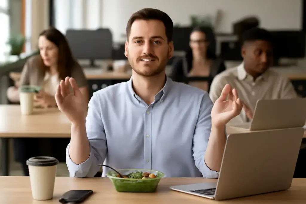 Tecniche anti-stress rapide in pausa pranzo: quale funziona anche in open space